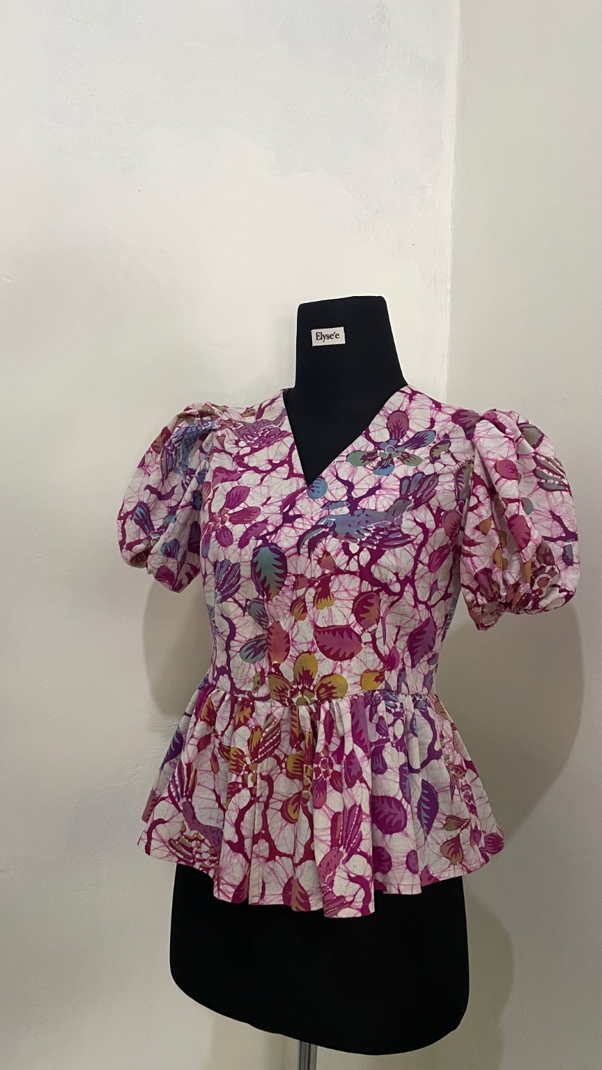 Printed Peplum Top