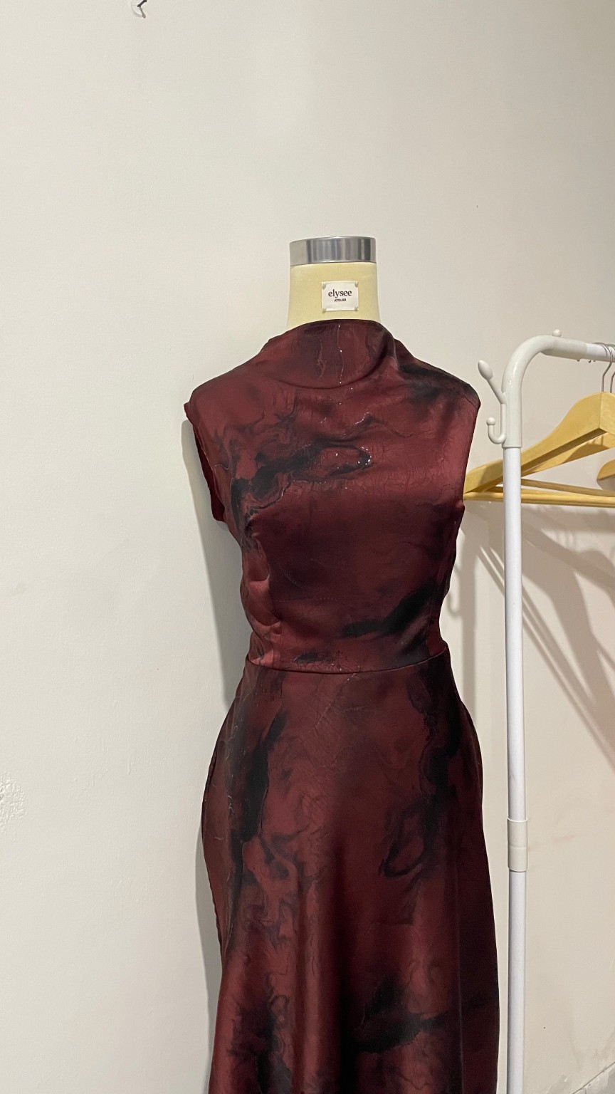Burgundy Dress